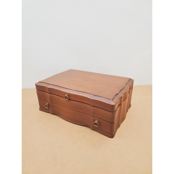 Vintage Gunther Mele 1970's wooden jewelry box. Jewellery . Vintage wooden - Picture 5 of 10